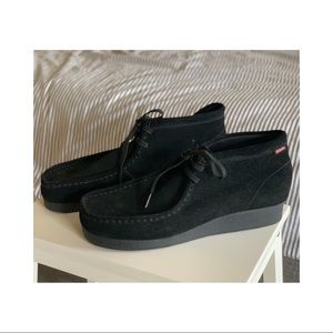 Clark’s Padmore Black Suede Shoes